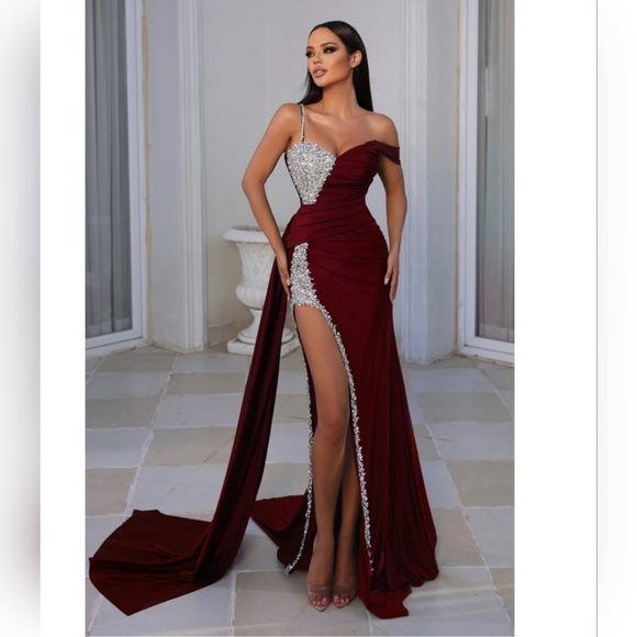 Portia and Scarlett Dresses & Skirts - Portia & Scarlett Plum Crystal Dress